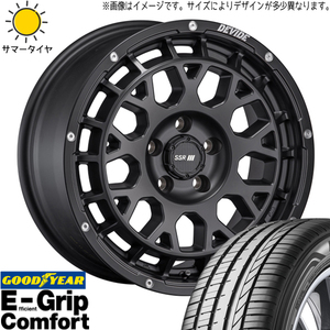 165/55R14 サマータイヤホイールセット ワゴンR etc (GOODYEAR EfficientGrip Comfort & DEVIDE GM 4穴 100)