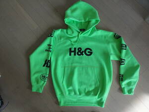 レア美品 HYSTERIC GLAMOUR H&G パーカ 蛍光グリーン Mサイズ 02203CF03