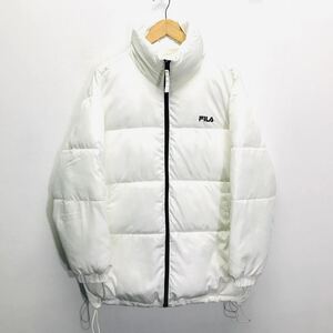 モデル着！！【FILA】 フィラ 中綿ジャケット ジャンパー アウター ゆるダボ ワイドシルエット ストリート ホワイト メンズ F /Y5516ii