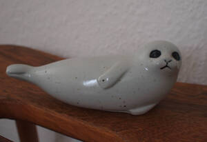 リサラーソン Lisa Larson あざらし Seal Lissskansen Gustavsberg シール付き 北欧 ビンテージ