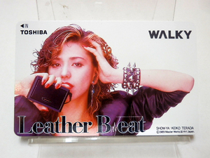 未使用　テレホンカード　SHOW-YA 寺田恵子　Leather Beat WALKY 東芝 1989年　※長期保管品