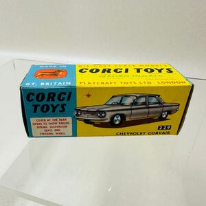 CORGI TOYS №229　CHEVROLET CORVAIR★【フルオリジナル】コルベット　CORVAIR　ヴィンテージパッケージ付 当時物