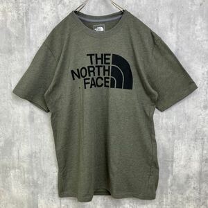 【1円スタート】【正規品】新品 タグ付き US限定 THE NORTH FACE ノースフェイス Tシャツ M グリーン カーキ ハーフドームロゴ NT-063 