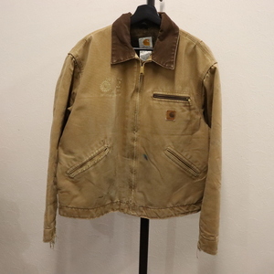 S4 2008年製ビンテージ Carhartt カーハート デトロイトジャケット■00s 表記Lサイズ ブラウン ダック CML アメカジ ストリート 古着 90s