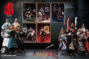 303toys 三国志演義 五虎大将軍 関羽 張飛 趙雲 馬超 黄忠 +劉備 6人豪華セット　SG008 1/12 アクションフィギュア