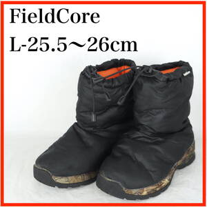 EB7343*FieldCore*フィールドコア*男女兼用ショートブーツ*L-25.5〜26cm*黒