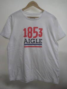 一点物!! AIGLE エーグル ロゴプリント Tシャツ 1853 AIGLE サイズ L