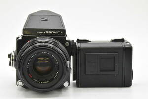 ZENZA BRONICA ETR ZENZANON MC 75mm F2.8 中判 フィルムカメラ ゼンザブロニカ 220フィルムバック セット //F043211