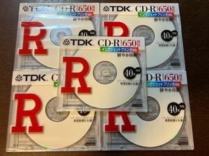 貴重 国産 CD-R TDK（太陽誘電） CD-R74TWS 5枚