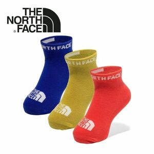 ★新品★THE NORTH FACE 靴下 ソックス キッズ 子ども アンクル3P NNJ82310 ML JM（16-18cm） スポーツ ランニング デイリー