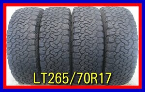 ■中古タイヤ■　LT265/70R17 121/118S BFGOODRICH All-Terrain T/A FJクルーザー等 ４WD 夏タイヤ 激安中古 ホワイトレター 送料無料 B321