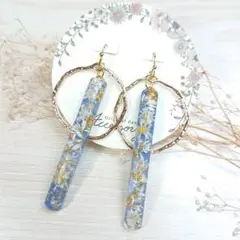 616❉押し花とドライフラワーのハンドメイド✴レジンピアス