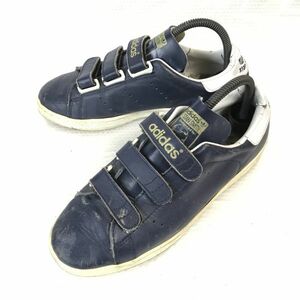 adidas★99年フィリピン製/希少スタンスミスCF/ベルクロ/レザースニーカー【8/26.0/紺/Navy】sneakers/Shoes/trainers◆C-157