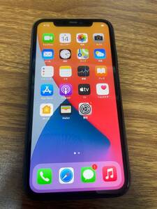 美品 Apple iPhone11 64GB ブラック　バッテリー100% SIMフリー【1円開始・送料無料】③