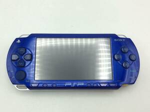 MM28〇＜通電/動作/精度未確認＞ジャンク ソニー SONY PSP-1000 ブルー バッテリー付き 現状品〇