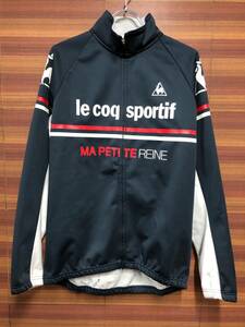 IE700 ルコックスポルティフ le coq sportif 防風 長袖 サイクルジャケット 濃紺 L