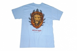 JB即決 POWELL PERALTA パウエル SALMAN AGAH LION サルマンアガー ライオン Tシャツ パウダーブルー XLサイズ 新品 USA 90