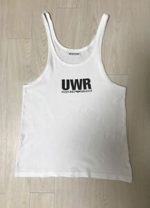 ◆【人気】EMPORIO ARMANI UNDER WEAR エンポリオ アルマーニアンダーウエア/ フロントロゴリブタンクトップWHITE 48(M)