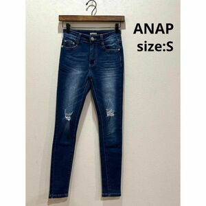 アナップ ANAP スキニーデニム ジーンズ デニム パンツ レディース S