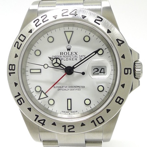 【中古】ROLEX エクスプローラー2 自動巻き SS ホワイト文字盤 D番 16570