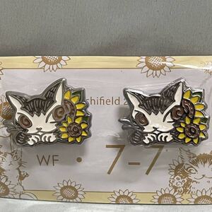 わちふぃーるど ダヤン ナンバーアクセサリーボルト 「ひまわり」Wachifield DAYAN 猫 ナンバープレート デコ ニャンバー 未使用品