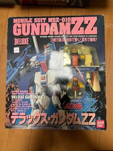 当時物 BANDAI 1986 機動戦士ガンダムZZ デラックス ガンダムZZ ダブルゼータ 変形合体 1/100 箱、説明書あり ビッグスケール