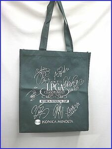 01650♪レディスゴルフ・LPGA・KONICA・MINOLTA・CUP＊トートバッグにサインいっぱい♪