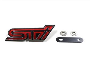 【正規品】 スバル純正部品 GRB GRF インプレッサ STIエンブレム 1個 フロントグリルエンブレム 取付金具付き 93013FG010