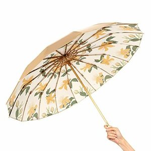 【ビッグサイズ・16段骨・おしゃれ】HOTIRLL 折りたたみ傘 日傘 プレゼント 耐風撥水 晴雨兼用傘 レディース か