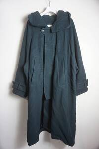 23AW VOAAVO ヴォアーブ VOCO-K102 S100 WOOL PILE Hoodie Long Coat ウール フーデッド フーディー ロング コート 青系 サイズ1 413O