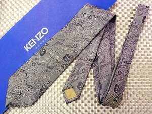 【在庫処分セール】●特売●FK9302●ケンゾー【刺繍 ペイズリー 花 植物 柄】ネクタイ●