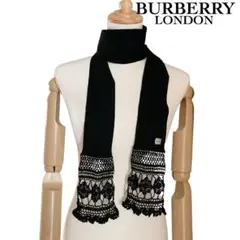 ✨美品✨　BURBERRY LONDON バーバリーロンドン　ストール　黒