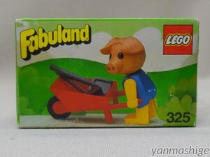 新品79年製シリーズ第二弾 LEGO Fabuland 325 豚のパーシーの手押し車 Percy Pig