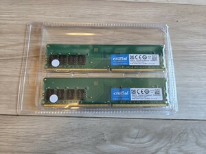 Crucial DDR4 16GB （8GB x 2） 3200MT/s PC4-25600 CL22 シングルランクx8 DIMM 288ピン CT8G4DFS832A