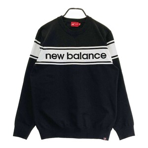 【1円】NEW BALANCE ニューバランス ニットセーター ブラック系 5 [240101247083]