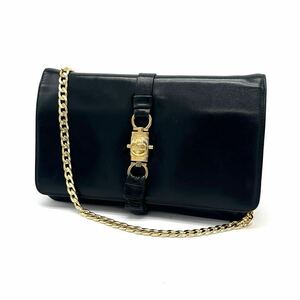 1円 良品 CELINE セリーヌ 馬車金具 トリオ 2way ボックス カーフ ショルダー クラッチ バッグ dD10127N