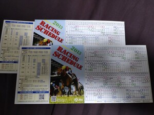 JRA競馬◆2013年レーシングスケジュール2枚