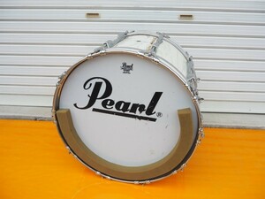 2N230920 【熊本発/引取歓迎】 ① Pearl バスドラム REMO USA ドラム 直径約53㎝ ジャンク