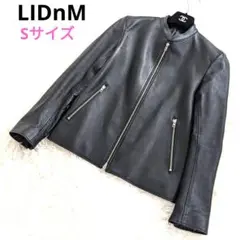 LIDnM リドム　ラムレザージャケット　シングルライダーズ　Sサイズ　日本製