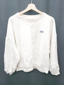 ◇ Θ GAP ギャップ 長袖 トレーナー サイズS ライトベージュ系 レディース P