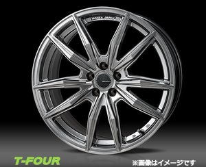 モンツァジャパン Rバージョン ブロッカー アルミホイール4本 1台分(18×8.5J 5-114 INSET33)ミツビシ ランサーEVOX CZ4A(ブラック)