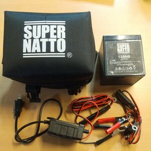 電動リール用バッテリー ST1205（12V5Ah） ダイワ シマノ フォースマスター1000 対応 SUPRE NATTO（スーパーナット)