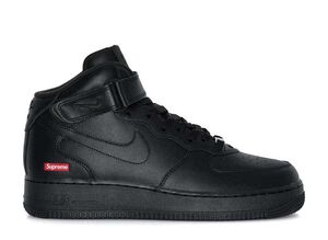 即決 新品 Supreme Nike Air Force 1 Mid Black FW24 シュプリーム ナイキ エアフォース1 ミッド ブラック FW24 黒 FZ8784-001 25.5cm