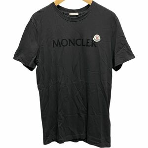 【中古】 MONCLER モンクレール ロゴ ワッペン Tシャツ I10918C00064 8390T Mサイズ ブラック 半袖 24017530DS