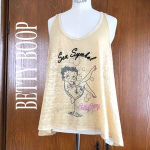 ★ BETTY BOOP x SLY　ベティ ベティブープ×スライ ベロア 刺繍 タンクトップ サイズ1 ★ 