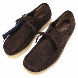 G05221 新品 CLARKS ORIGINALS/Wallabee スエードレザー シューズ 【サイズ：UK7(25cm)】 Dark Brown Suede クラークス