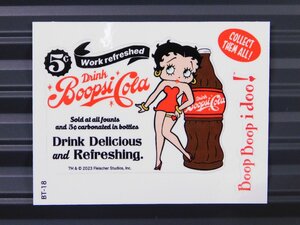 ◆送料\110◆【Betty Boop・ベティちゃん】※《キャラクター ステッカー》　アメリカン雑貨　品番BT-18