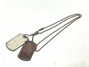 【中古】GUCCI グッチ　ネックレス シルバー　ドッグタグ　SV925