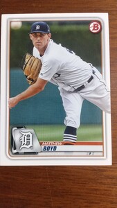 Topps 2020年 Bowman 30 Matthew Boyd デトロイトタイガース