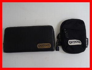 OUTDOOR PRODUCTS　アウトドアプロダクツ　カメラポーチ　長財布　２個セット　中古　2410★M-1791